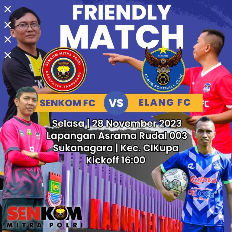 Laga Senkom Mitra Polri Kabupaten Tangerang vs TNI Rudal Berlangsung Seru