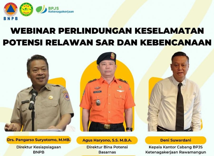 Basarnas dan BNPB Sosialisasikan Pentingnya Perlindungan Keselamatan Relawan Potensi SAR-Kebencanaan
