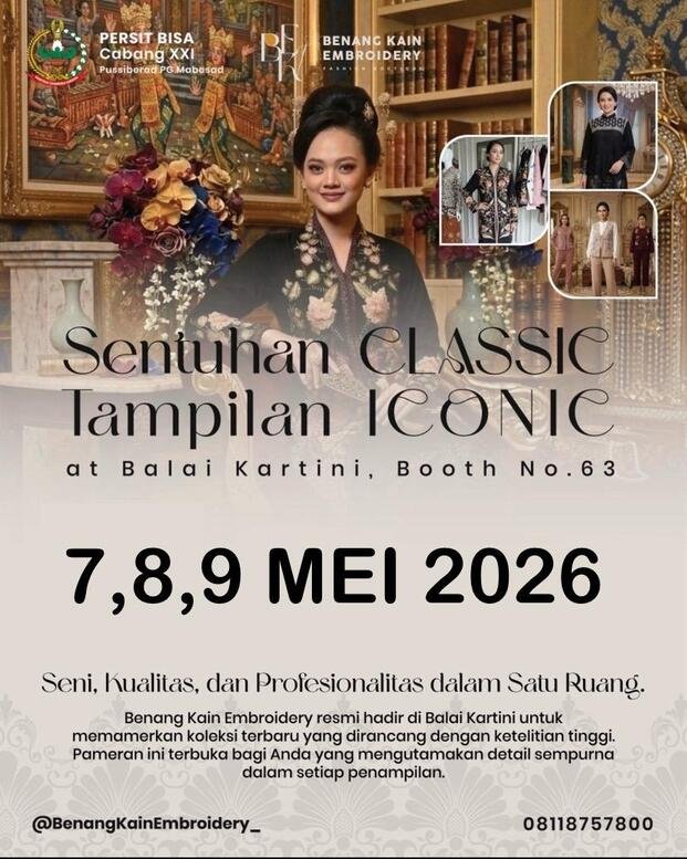 Benang Kain Embroidery Angkat Wastra Lokal Berkelas, Tampil Memikat di Persit Bisa 2