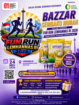 Berlari Bersama di FUN RUN Lemhannas RI 2026, Nikmati Doorprize dan Bazar Sembako Murah
