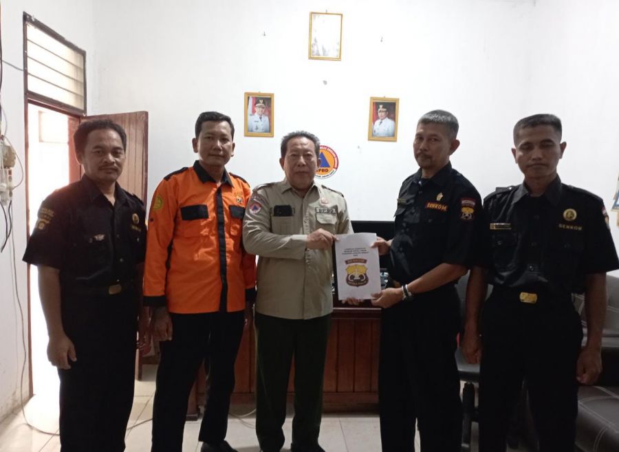 BPBD Kuala Tungkal Terima Audensi Senkom Kabupaten Tanjab Barat