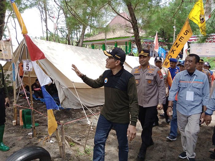 Bupati Bantul dan Kapolres Tinjau Tenda Senkom