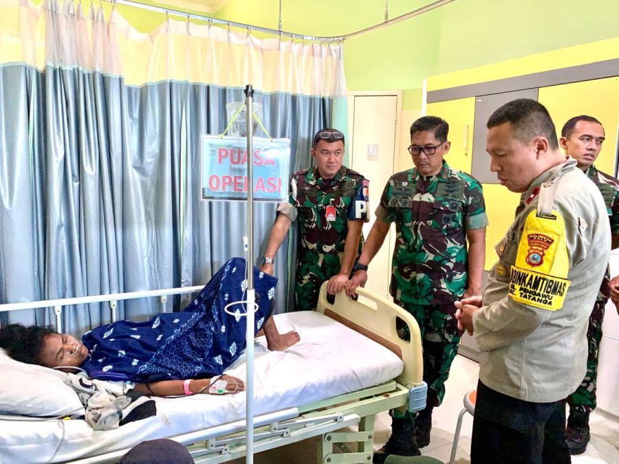 Danlanud Sultan Hasanuddin Tanggung Seluruh Biaya Pengobatan Korban Penembakan Senapan Angin di Palu