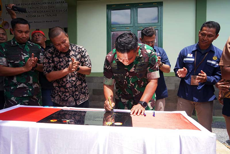 Danrem 042/Gapu Resmikan Kantor Koramil 419-05/Geragai
