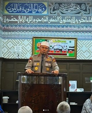 Dirbinmas PMJ Ajak Warga Aktifkan Satkamling saat Suling Ramadhan 1447 H di Masjid Cut Meutia