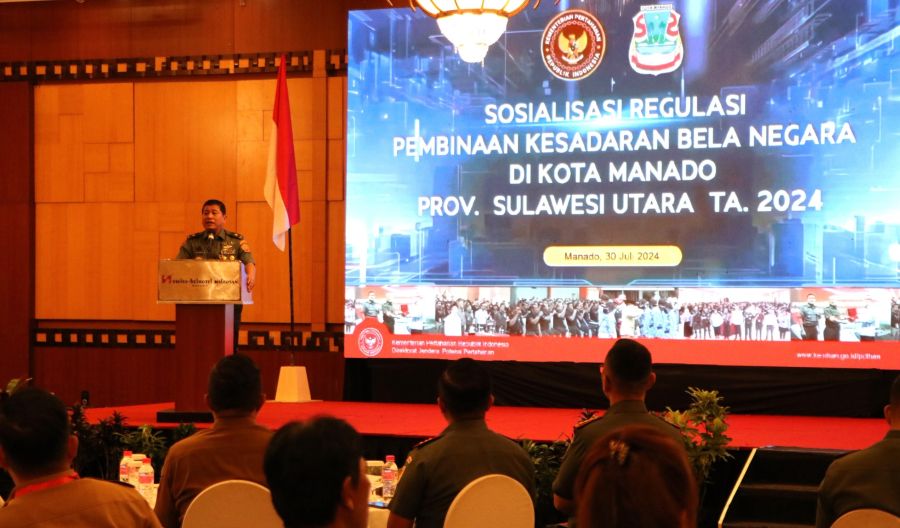 Direktur Bela Negara Pimpin Sosialisasi Pembinaan Kesadaran  Bela Negara di Sulawesi Utara