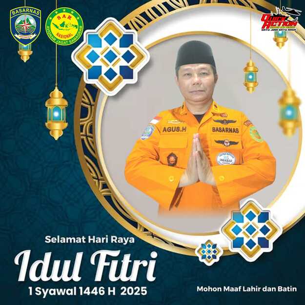 Direktur Bina Potensi BASARNAS Mengucapkan SELAMAT HARI RAYA IDUL FITRI 1446 H