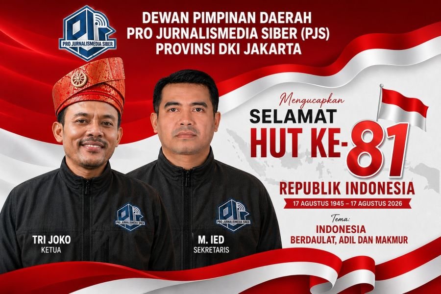 DPD PJS DKI Jakarta Mengucapkan SELAMAT HUT KE-81 REPUBLIK INDONESIA
