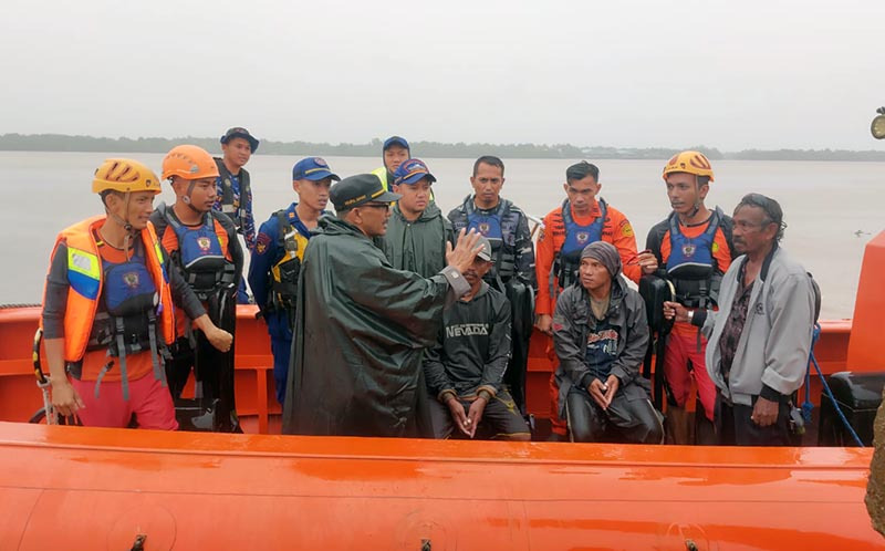 Dua Nelayan Kuala Tungkal yang Hilang Akibat Mati Mesin Ditemukan selamat