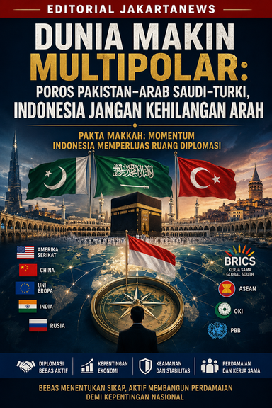 Dunia Makin Multipolar: Poros Pakistan–Arab Saudi–Turki, Indonesia Jangan Kehilangan Arah