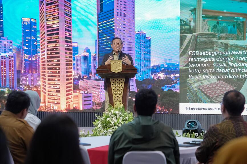 FGD Pasar Jakarta, Gubernur Pramono: Kekuatan Ekonomi Jakarta Capai Rp150 Triliun per Tahun