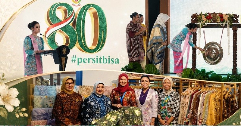 Ibu Wapres Buka Persit Bisa 2, Booth Benang Kain Embroidery Curi Perhatian Pengunjung
