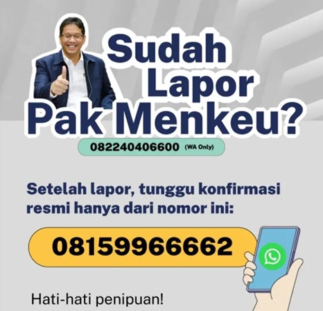 Ini Nomor WhatsApp Resmi 