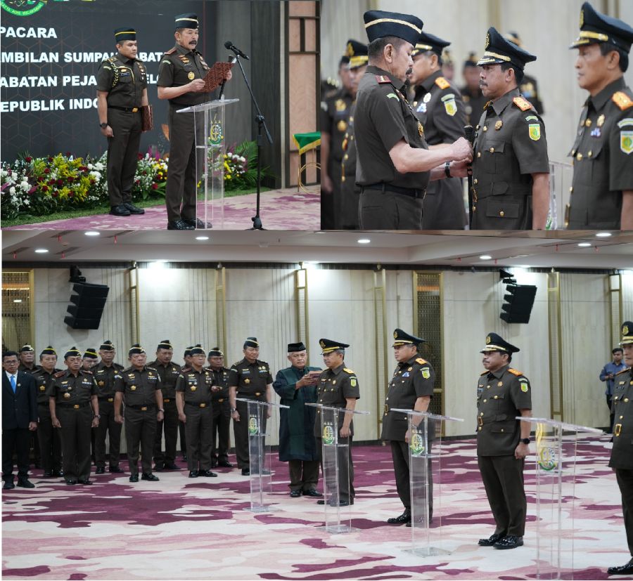 Jaksa Agung Lantik 5 Kajati Baru dan Pejabat Eselon II, Ini Nama Kajatinya