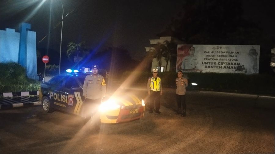Kanit Lantas IPDA Udi Muhdi Pimpin Patroli Ops Cipkon di Wilayah Polsek Cikupa