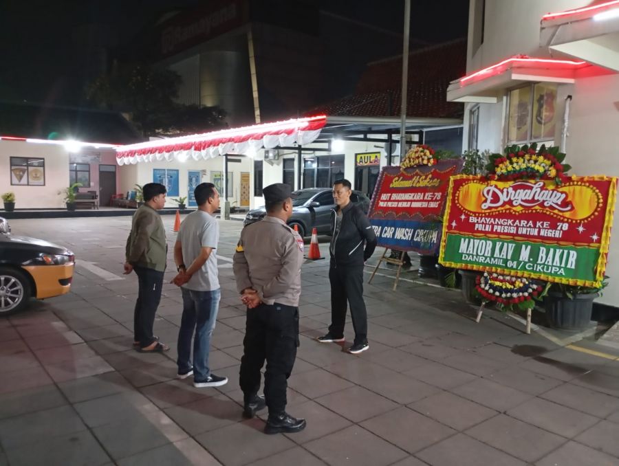 Kanit Reskrim IPTU H. Iwan Wahyudi Memimpin Apel Cipkon Polsek Cikupa