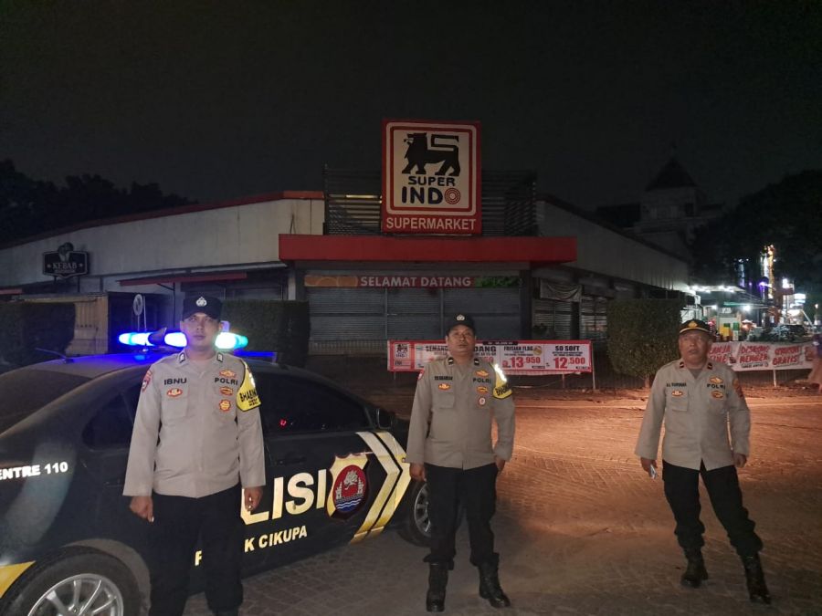 Kapolsubsektor Cikupa Mas IPDA Agus Lili Pimpin Patroli Mobile Polsek Cikupa