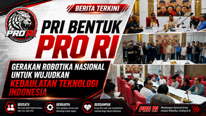 Kawal Indonesia Emas 2045, PRI Luncurkan Pusat Robotika Rakyat Indonesia (PRO RI)