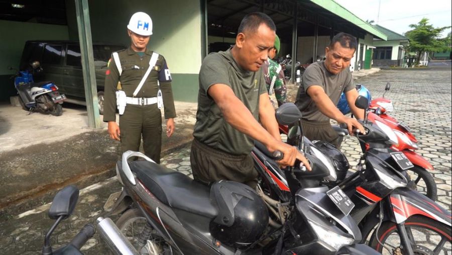 Kelengkapan Kendaraan Prajurit Wijayakusuma Dicek Langkah Upaya Cegah Pelanggaran Lantas
