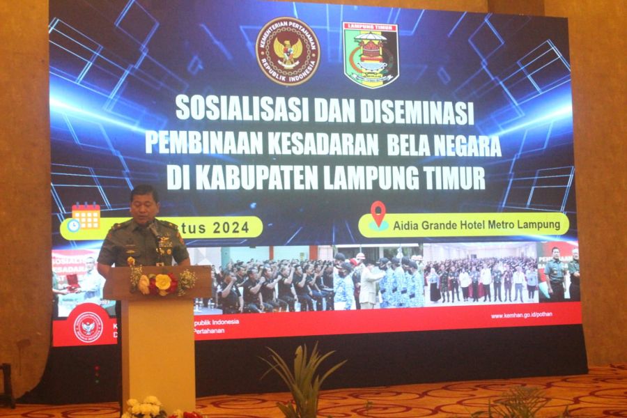 Kemhan Gelar Sosialisasi PKBN Lingkup Masyarakat di Kabupaten Lampung Timur