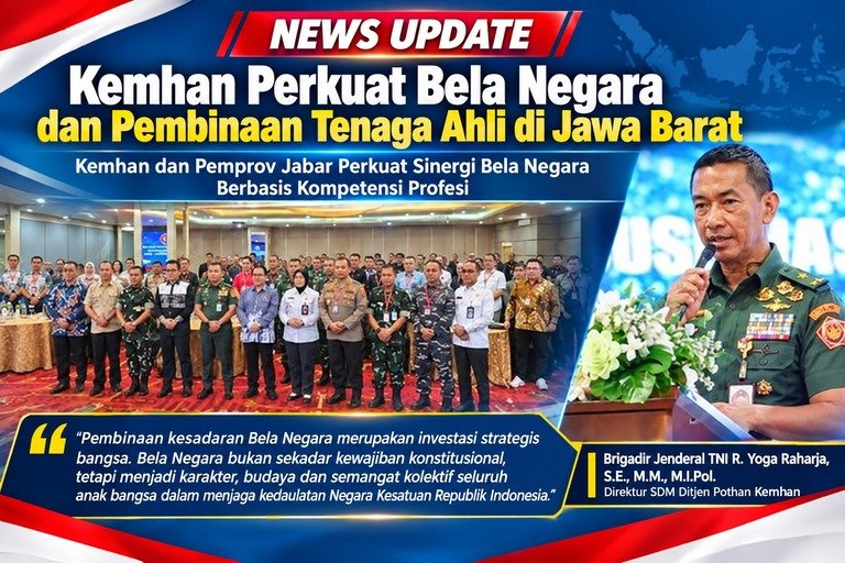 Kemhan Perkuat Bela Negara dan Pembinaan Tenaga Ahli di Jawa Barat
