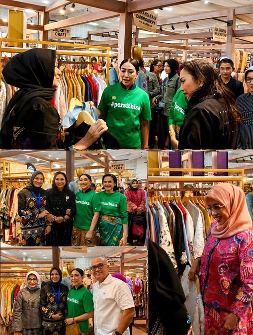 Ketum Persit Tinjau Booth UMKM Benang Kain Embroidery pada Hari Ketiga Persit Bisa 2