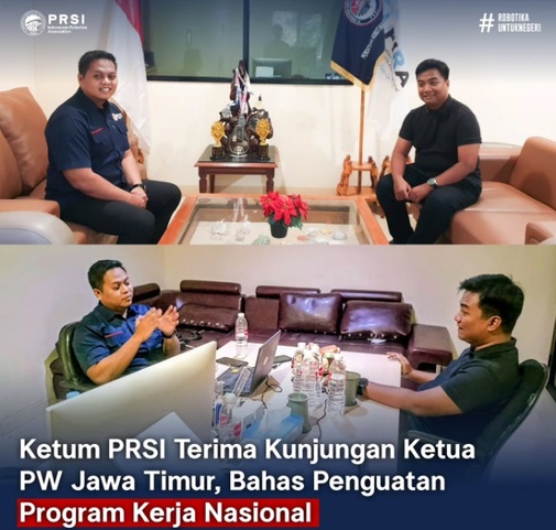 Ketum PRSI dan PW Jatim Mantapkan Sinergi Perkuat Ekosistem Robotika Nasional