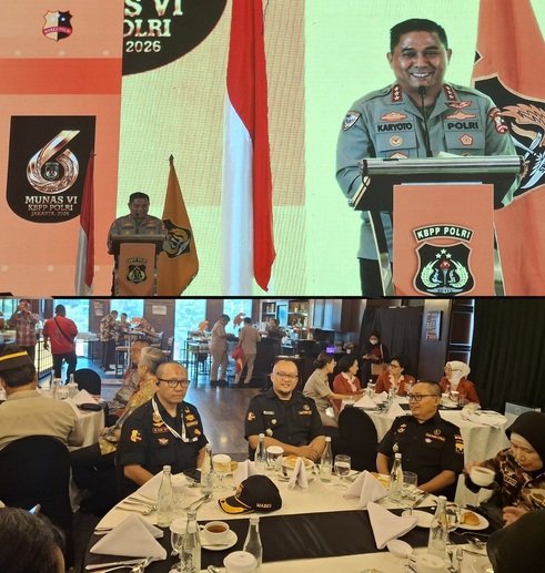 Ketum Senkom Hadiri Munas VI KBPP Polri, Dibuka Kabaharkam Komjen Pol. Karyoto