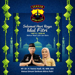 Ketum Senkom Mitra Polri Mengucapkan 