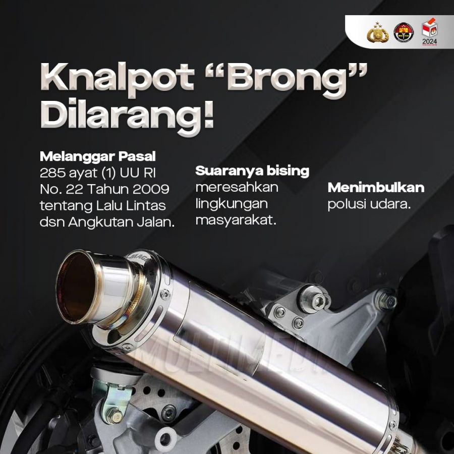 Knalpot Brong Dilarang..!!