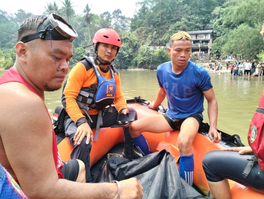 Lima Warga Pencari Ikan di Merangin Tenggelam di Sungai Batang Tembesi.