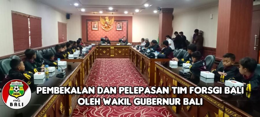 Luar Biasa, Wagub Bali Lepas FORSGI Bali Berlaga di Piala Menpora 2022