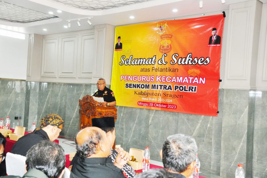 Menggapai Cita-cita Organisasi Senkom yang PRIMA, Ketua Senkom Sragen Lantik Kepengurusan