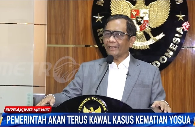 Menko Polhukam: Apresiasi Kapolri dan Publik, Kawal Kasus Penembakan Brigadir J Sampai Persidangan