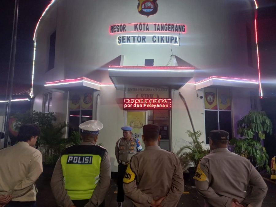 Operasi Cipta Kondisi Polsek Cikupa, Pawas Kanit Propam Ipda Mahdi, SH Pimpin Apel dan Sispam Mako