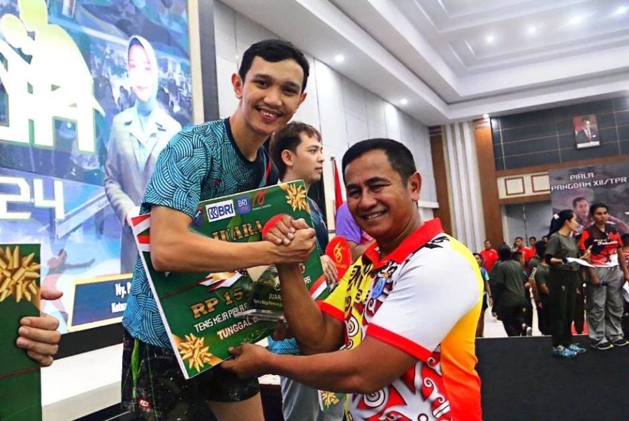 Pangdam Tanjungpura Resmi Tutup Kejuaraan Tenis Meja Piala Pangdam XII/Tpr