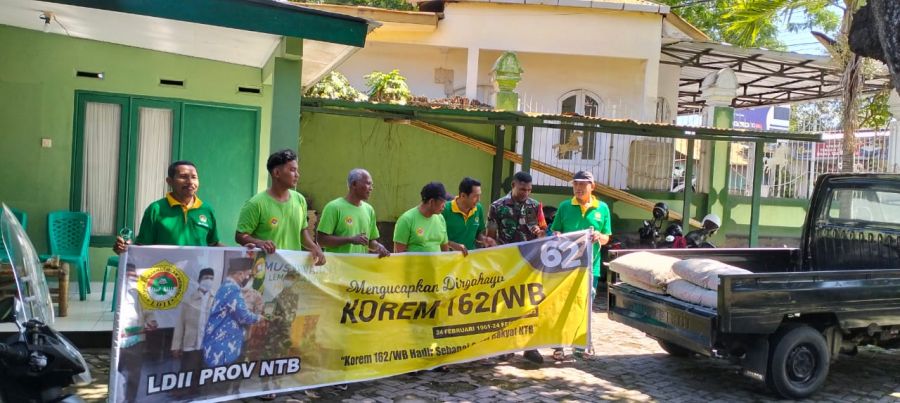 PC LDII Ampenan Distribusi Bantuan Pembangunan RTLH 