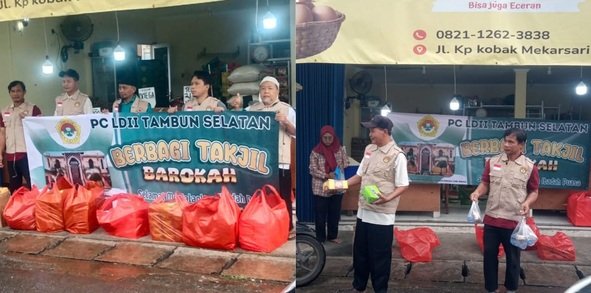 PC LDII Tambun Selatan Tebar Tajkil Demi Kepedulian Kepada Masyarakat