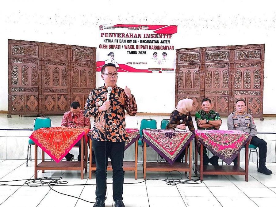 Pemkab Karanganyar Cairkan Insentif RT dan RW Sebagai THR Lebaran