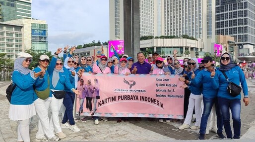 Peringati Hari Ibu, DPP Kartini Purbaya Indonesia Gelar Jalan Sehat dan Senam Bersama