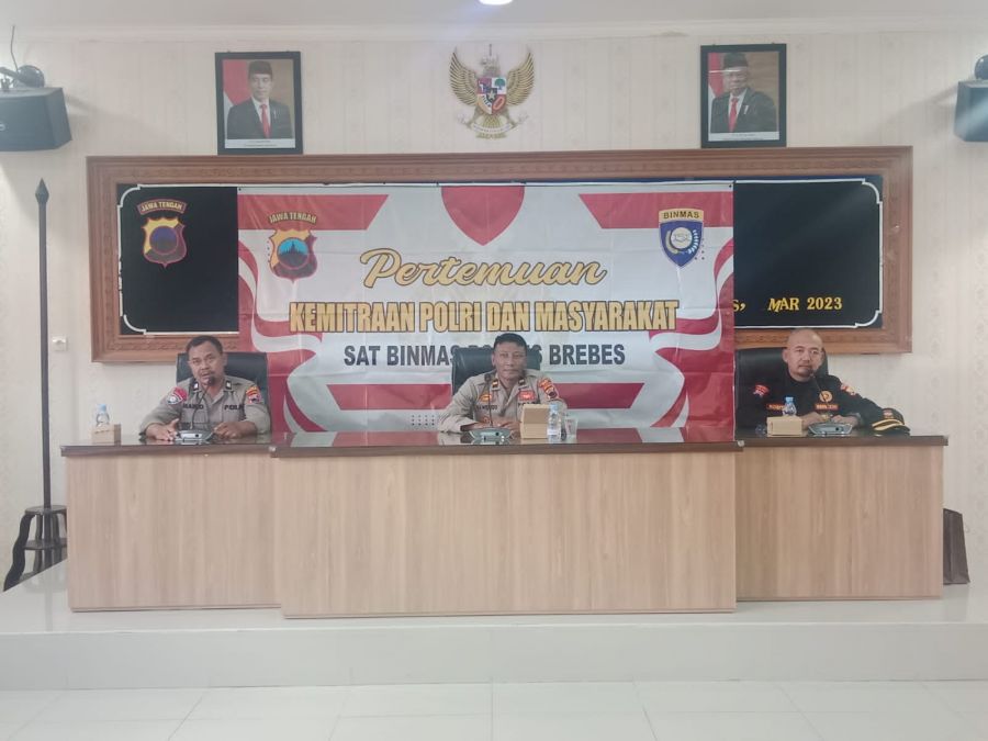 Polres Brebes dan Senkom Gelar Kegiatan Pertemuan Kemitraan Polri dengan Masyarakat