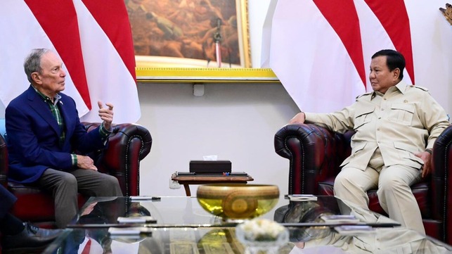 Prabowo Terima Michael Bloomberg, Bahas Penguatan SDM, Kesehatan Publik hingga Konservasi Laut