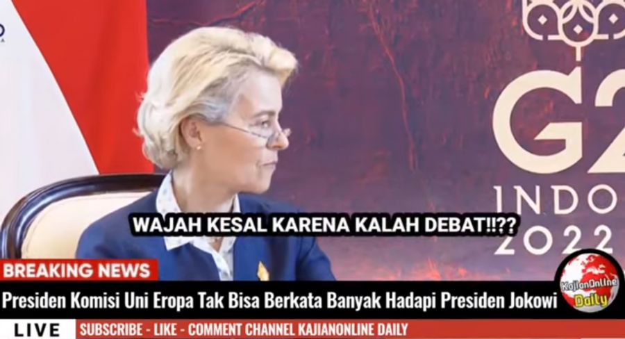 Presiden Komisi Eropa Mati Kutu Hadapi Strategi Jenius Jokowi