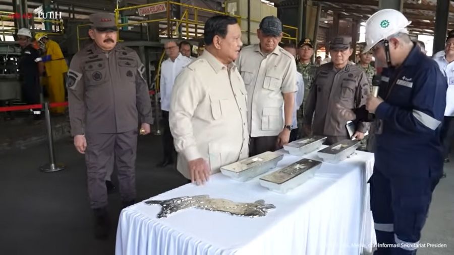 Presiden Prabowo Saksikan Langsung Penyerahan Aset Barang Rampasan Negara dari Tambang Ilegal
