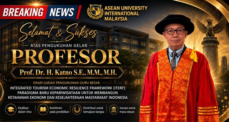 Prestasi Internasional, Ketum Senkom Mitra Polri Raih Gelar Profesor ASEAN University International