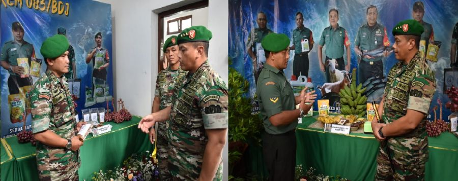 Danpusterad Letjen TNI Teguh Muji Angkasa Tinjau Produk Unggulan Korem 083/Baladika Jaya