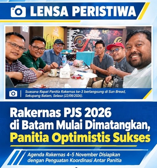 Rakernas PJS 2026 di Batam Mulai Dimatangkan, Panitia Optimistis Sukses