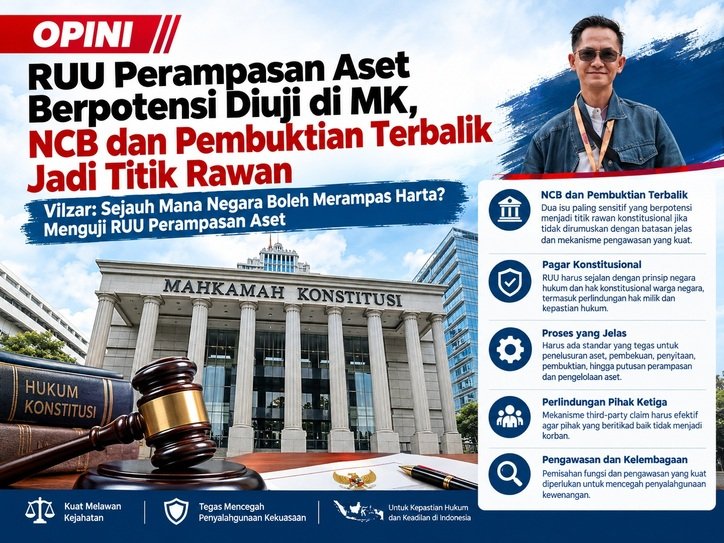 RUU Perampasan Aset Berpotensi Diuji di MK, NCB dan Pembuktian Terbalik Jadi Titik Rawan