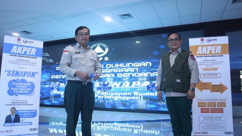 Sekretaris Utama BNPB Resmikan Aplikasi SENAPAN, Dorong Tata Kelola Digital dan Transparan