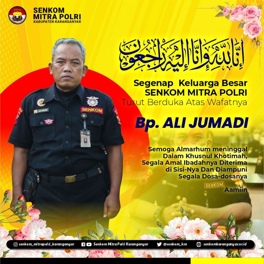 Senkom Berduka Karena Wakil Ketua Senkom Karanganyar Meninggal Dunia
